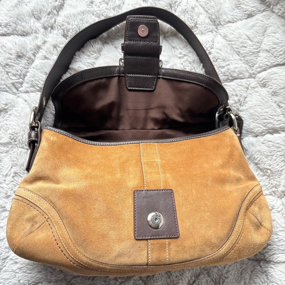 RARE Y2K Suede Coach Soho Tan, Brown, 2007 - Picture 10 of 16